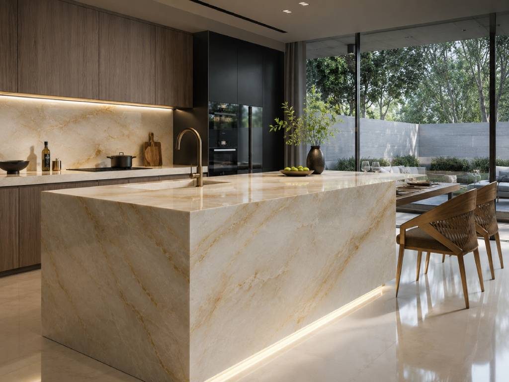 Natural Stone Kitchen countertop Design