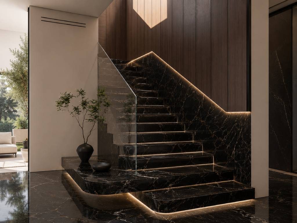 Natural Stone Staircase Design