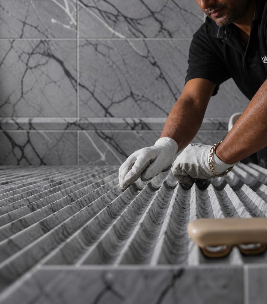 Installation of Italian Marble Wall Cladding