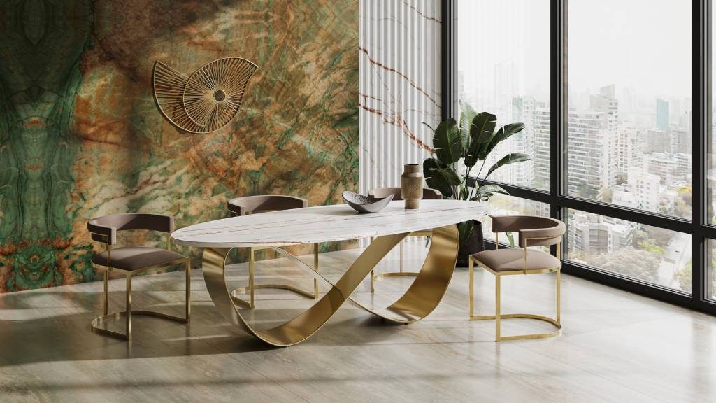 Marble Office Table Design