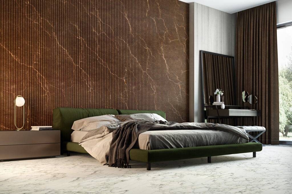 Fluted Marble Panel Wall
