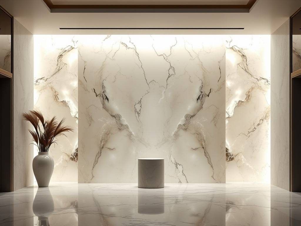 Backlit Onyx Marble Wall
