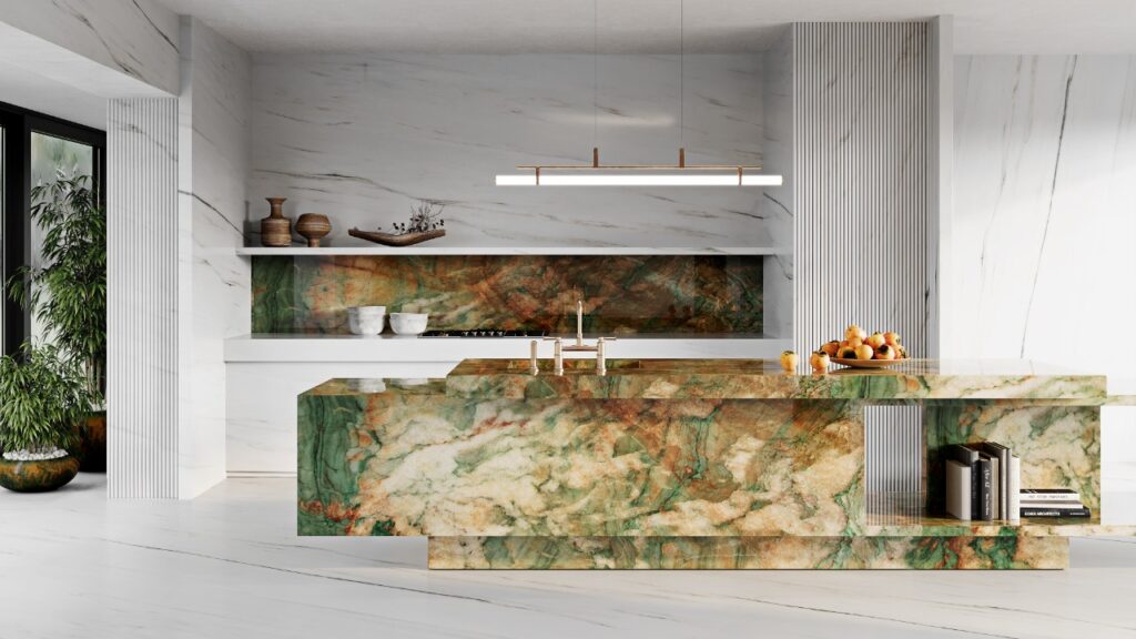 5 WAYS TO ELEVATE YOUR KITCHEN WITH NATURAL STONE BACKSPLASHES.