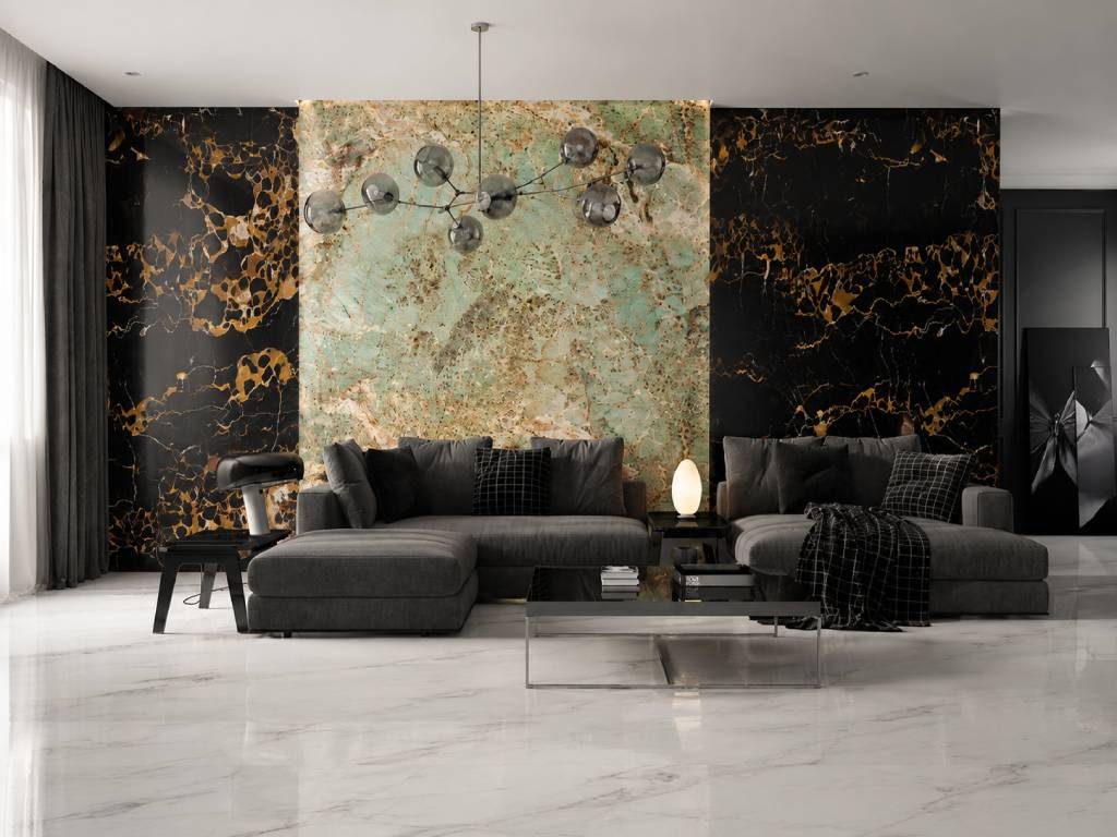 Golden natural stone texture