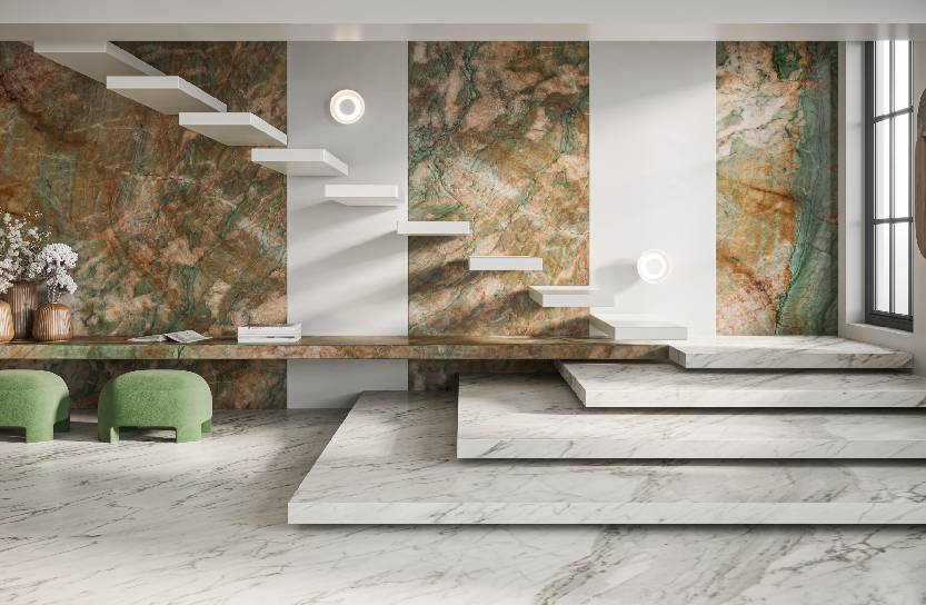 STAIRWAY TO GRANDEUR: ELEVATING GRAND HOMES WITH THE QUARRY CURATED NATURAL STONES