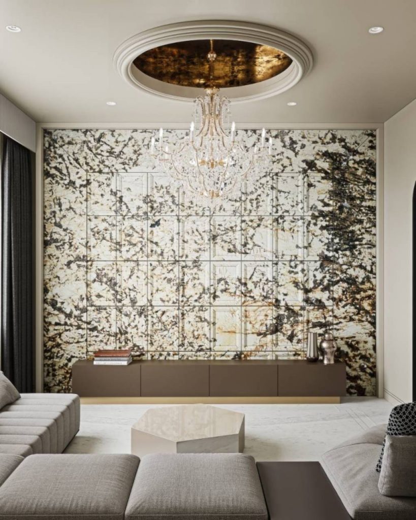 Grey marble for luxury interiors