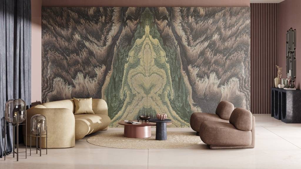 luxury villa marble stone wall