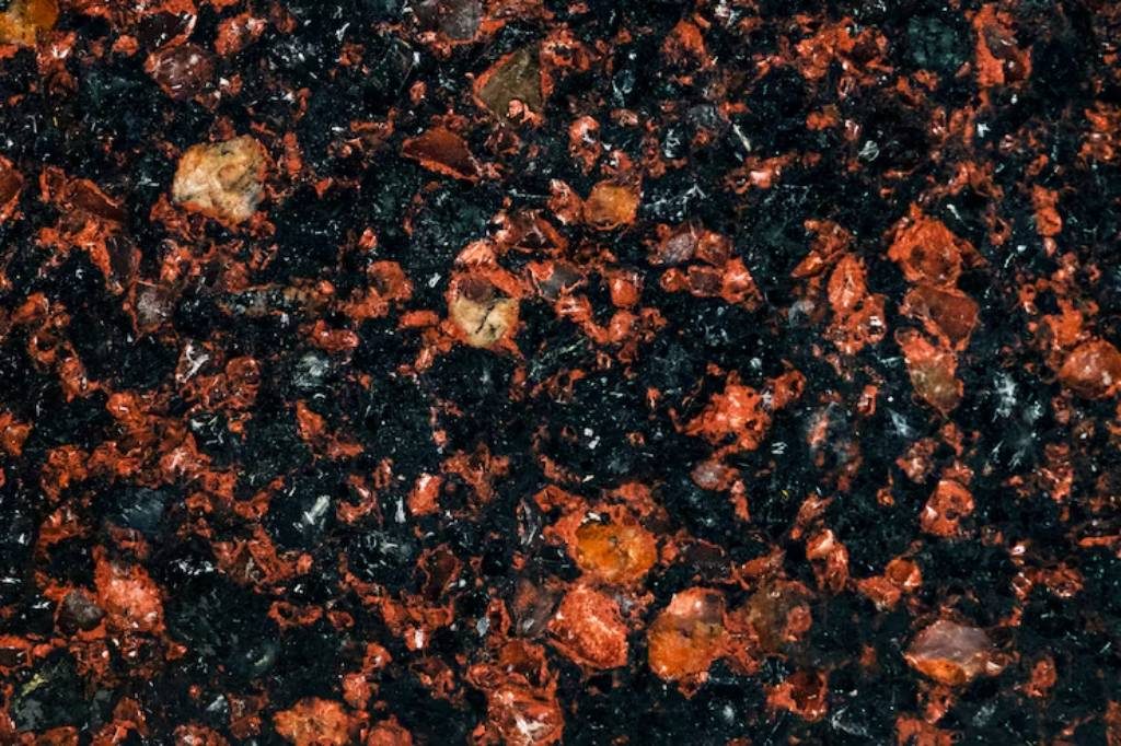 Luxury Black, Deep Brown, Red Granite colour