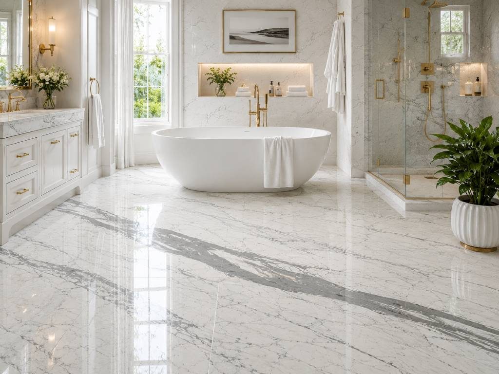 Statuario Marble Bathroom