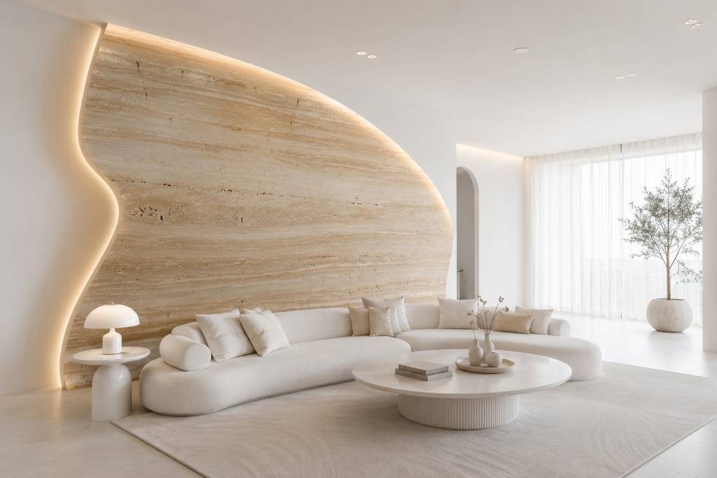 Travertine Feature Wall Design