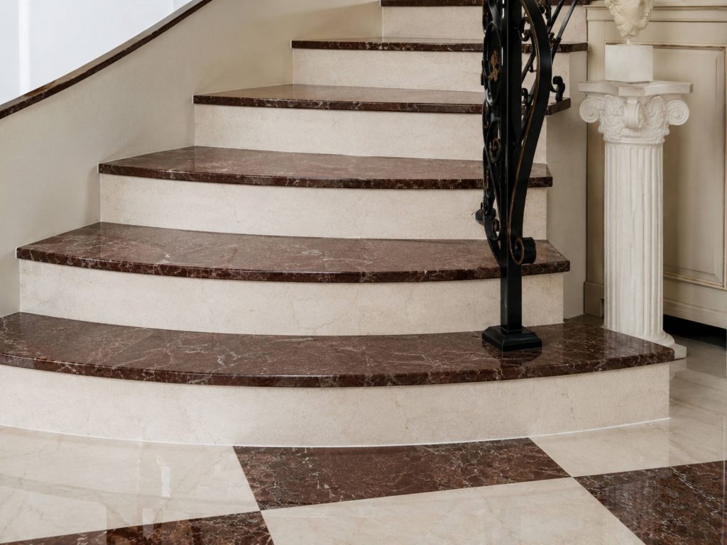 Dual Tone Marble Stairs