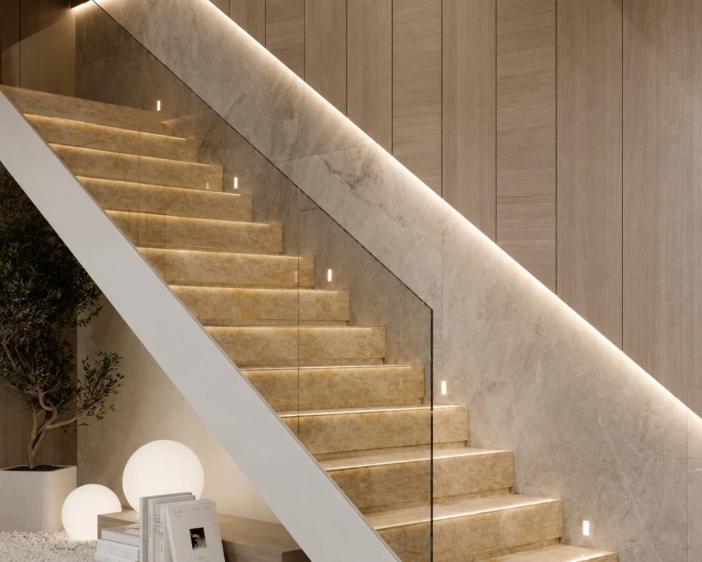 Minimalist Marble Staircase