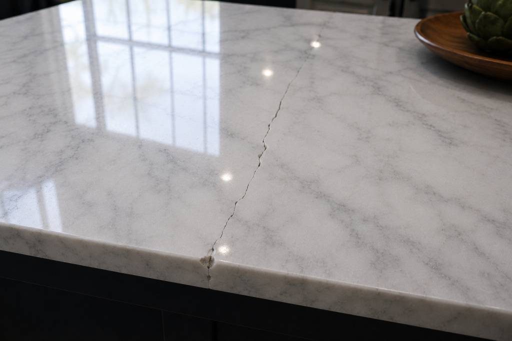 how to repair marble crack