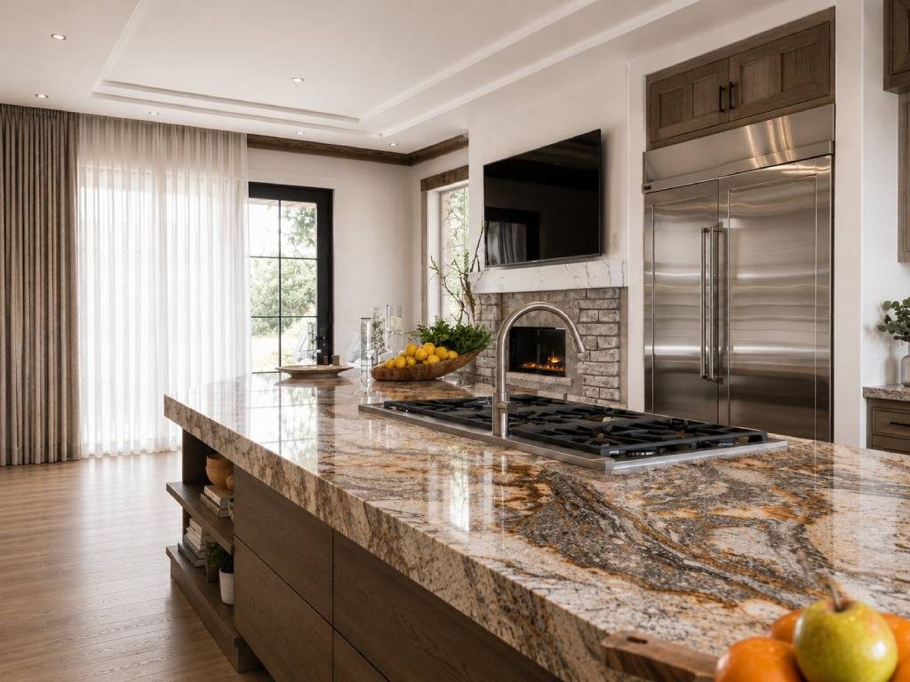 Luxury Italian Marble Kitchen Design