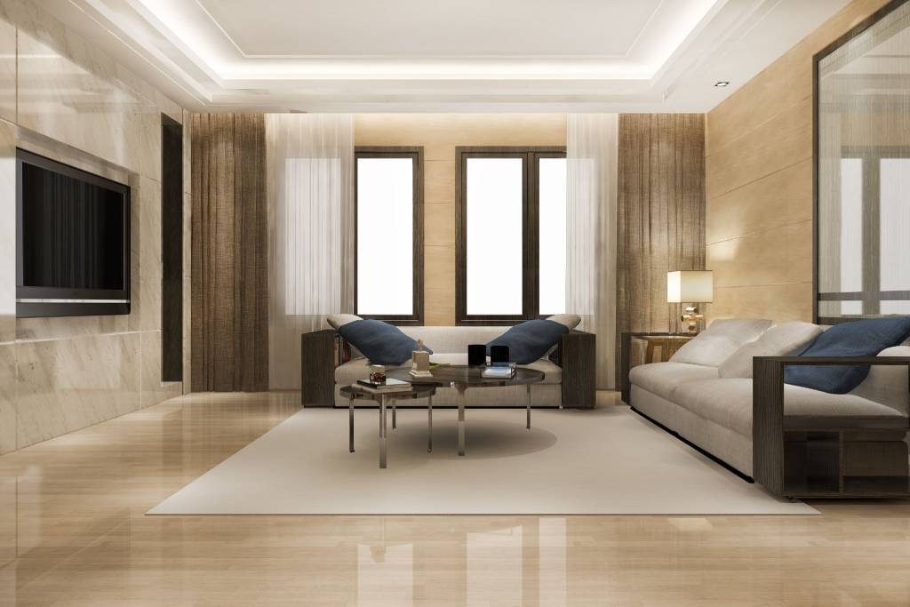 Luxury marble flooring design