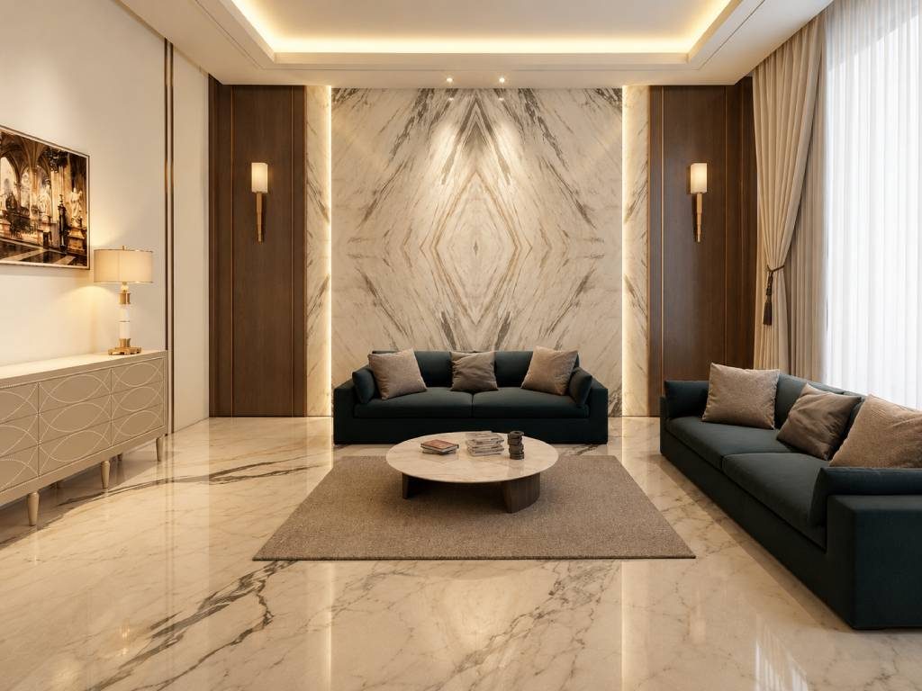 Calacatta Marble Flooring Design