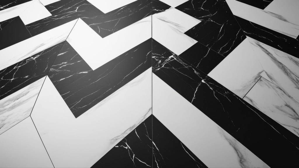 Diagonal marble floo]ring pattern