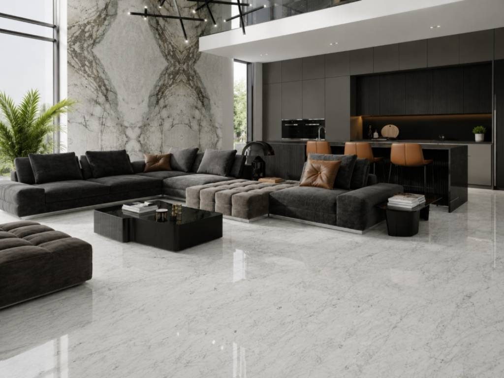 Carrara Marble Flooring Design