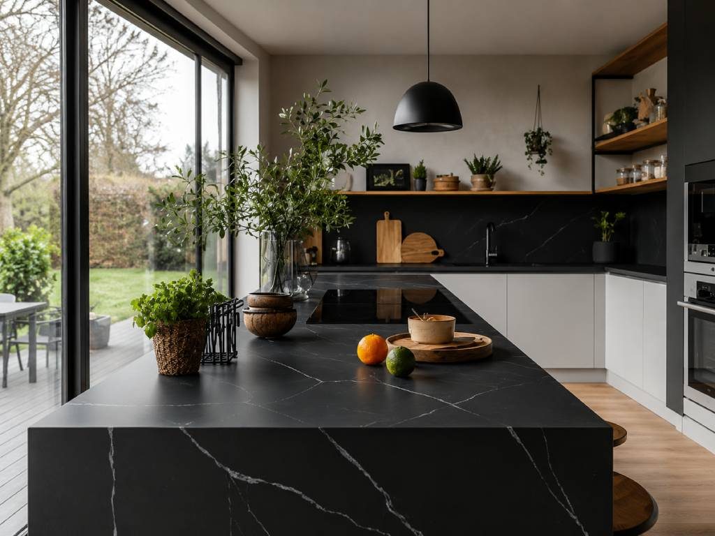 Kitchen Island marble design