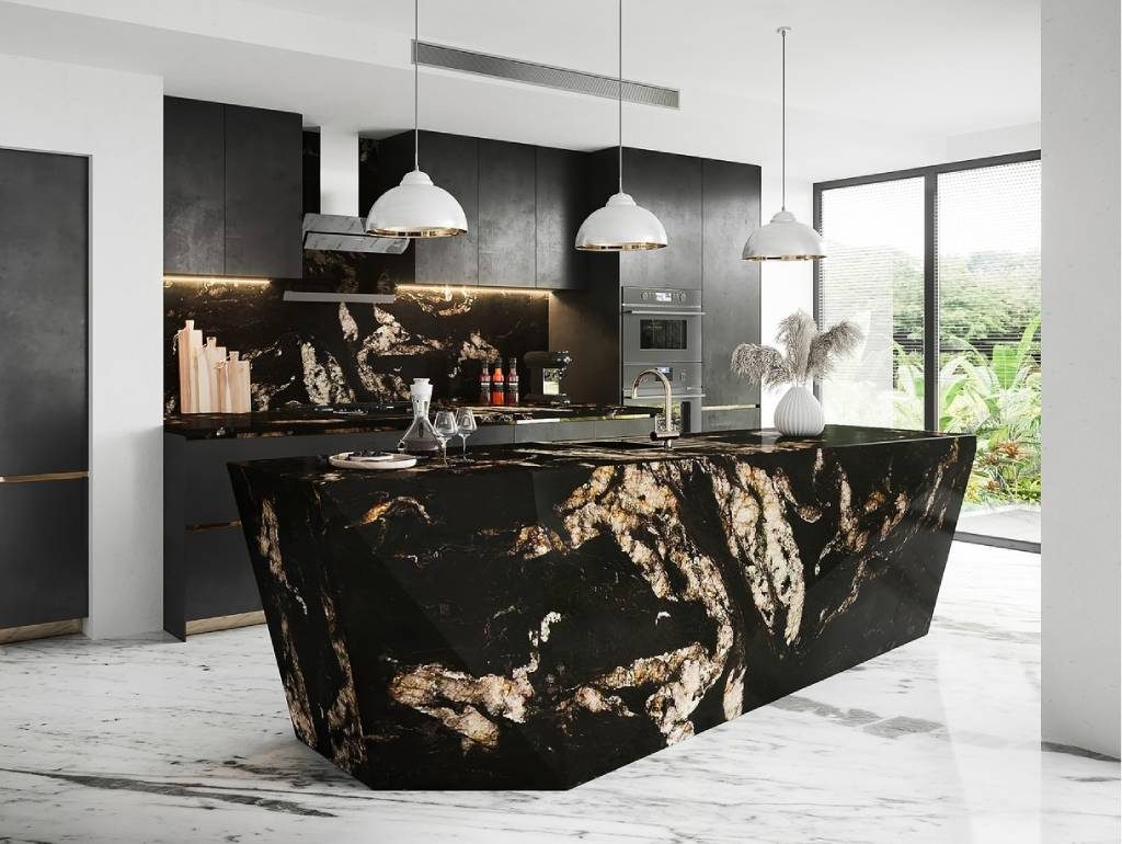 Black Marble Kitchen Design